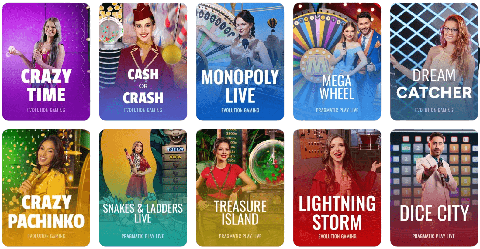 duel casino all game shows