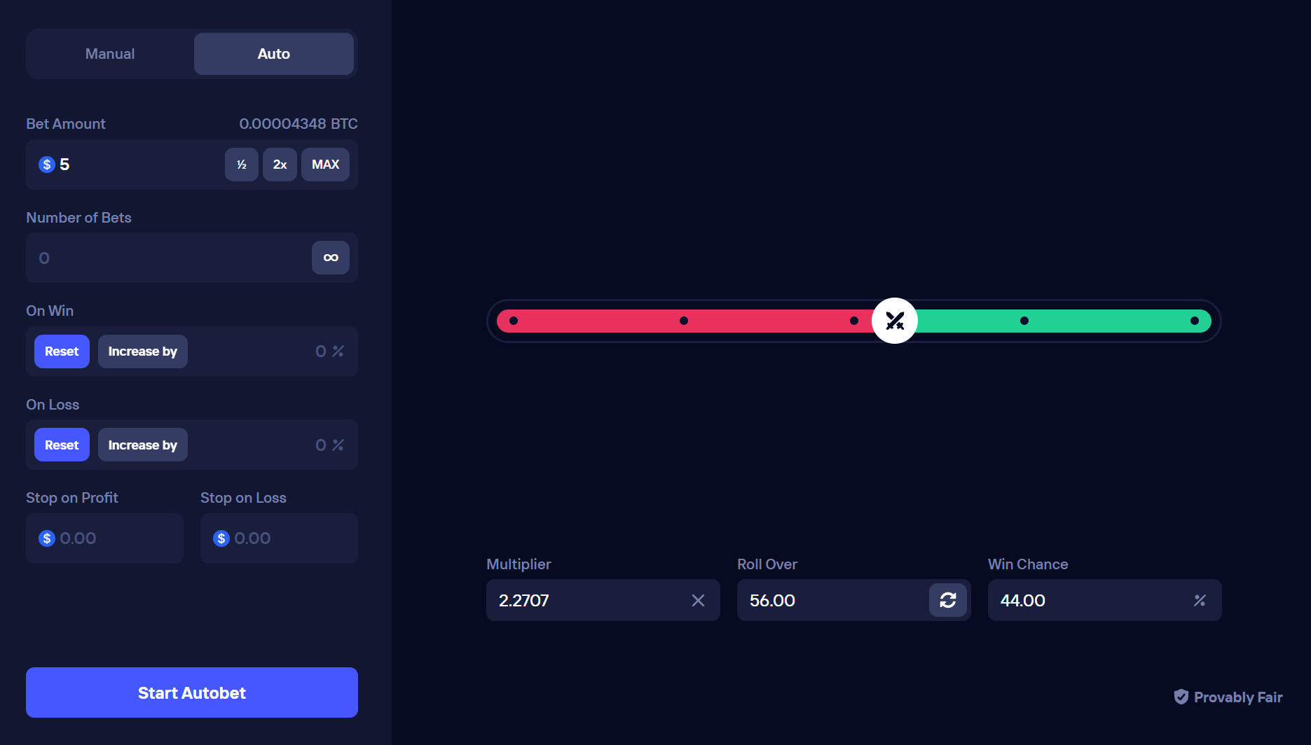 duel dice autobet feature
