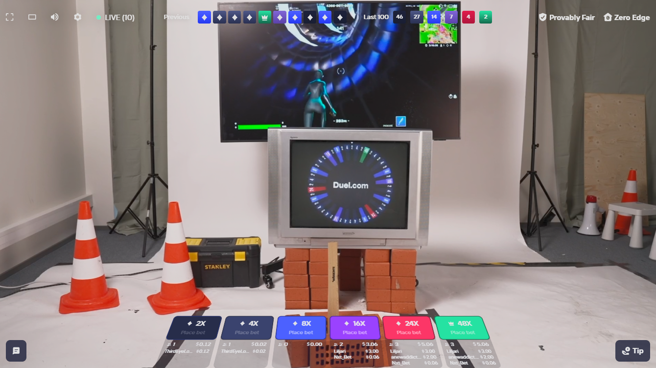 Castle Roulette live wheel casino game gameplay 