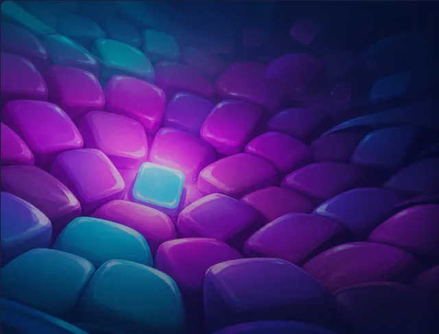Color Find cover art from Duel Arena: a field of purple tiles with one glowing teal tile