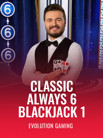Classic Always 6 Blackjack 1 live dealer table at Duel Casino