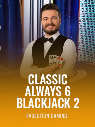 Classic Always 6 Blackjack 2 live dealer table at Duel Casino