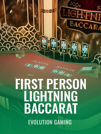 First Person Lightning Baccarat table game at Duel Casino