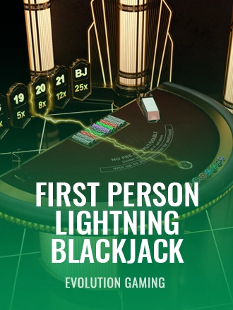 First Person Lightning Blackjack table game at Duel Casino