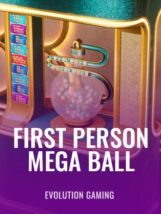 First Person Mega Ball table game at Duel Casino