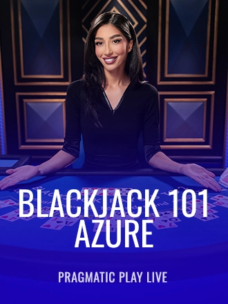 Blackjack 101 - Azure live dealer table at Duel Casino
