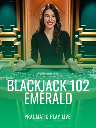 Blackjack 102 - Emerald live dealer table at Duel Casino