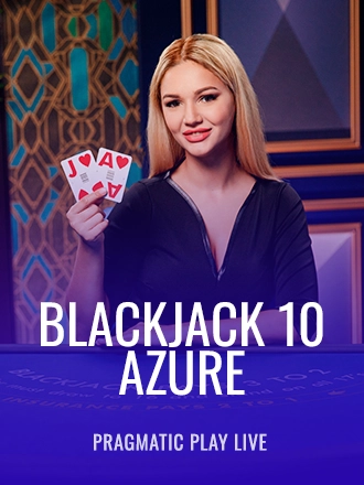 Blackjack 10 - Azure live dealer table at Duel Casino