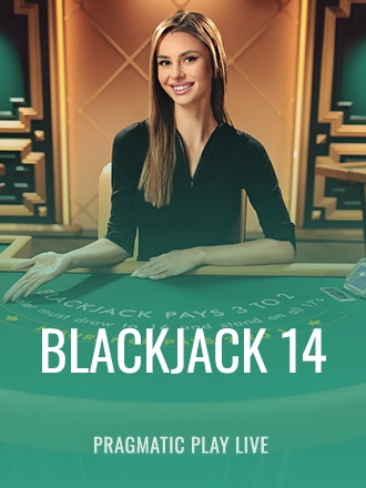 Blackjack 14 live dealer table at Duel Casino