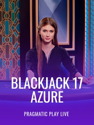 Blackjack 17 - Azure live dealer table at Duel Casino