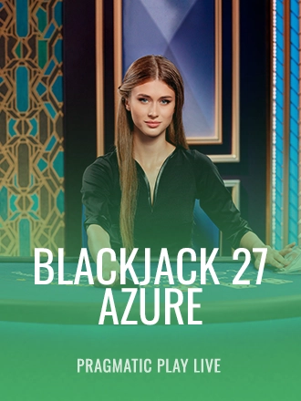 Blackjack 27 - Azure live dealer table at Duel Casino