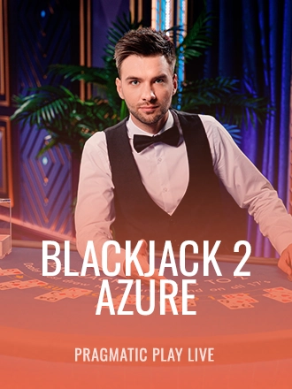 Blackjack 2 - Azure live dealer table at Duel Casino