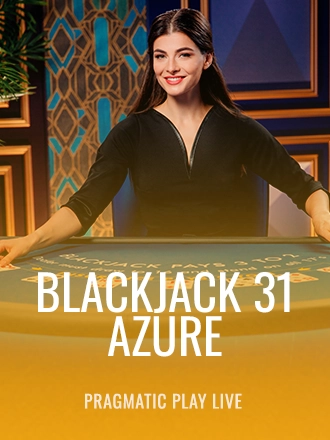 Blackjack 31 - Azure live dealer table at Duel Casino