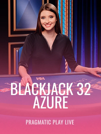 Blackjack 32 - Azure live dealer table at Duel Casino