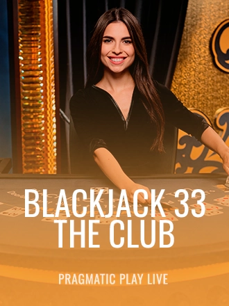 Blackjack 33 - The Club live dealer table at Duel Casino