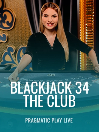 Blackjack 34 - The Club live dealer table at Duel Casino