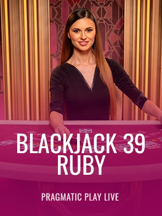 Blackjack 39 - Ruby live dealer table at Duel Casino