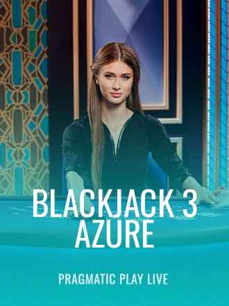 Blackjack 3 - Azure live dealer table at Duel Casino