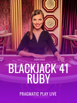 Blackjack 41 - Ruby live dealer table at Duel Casino