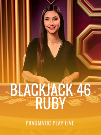 Blackjack 46 - Ruby live dealer table at Duel Casino