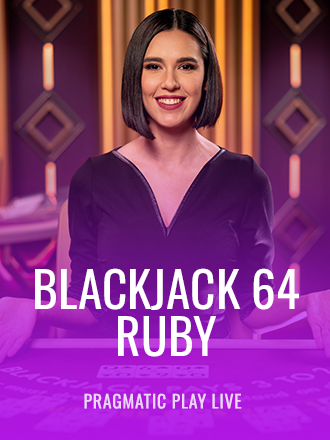 Blackjack 64 - Ruby live dealer table at Duel Casino