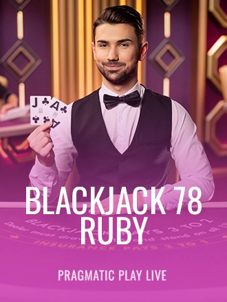 Blackjack 78 - Ruby live dealer table at Duel Casino