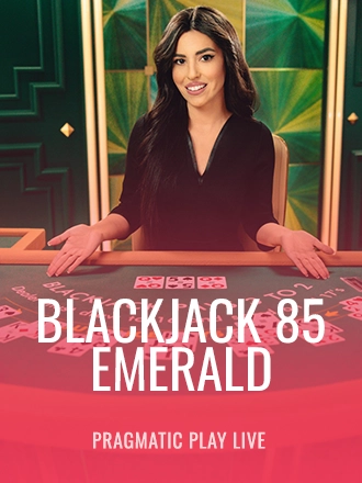 Blackjack 85 - Emerald live dealer table at Duel Casino