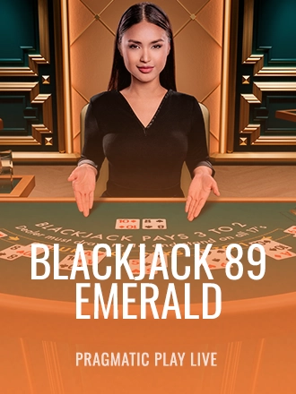 Blackjack 89 - Emerald live dealer table at Duel Casino