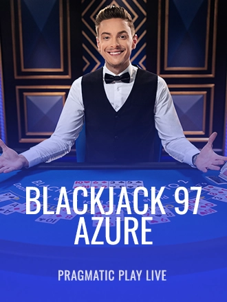 Blackjack 97 - Azure live dealer table at Duel Casino