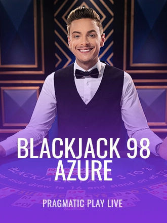 Blackjack 98 - Azure live dealer table at Duel Casino