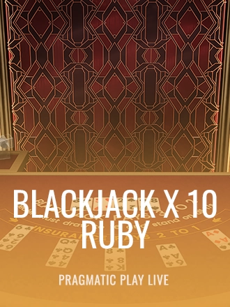 Blackjack X 10 - Ruby live dealer table at Duel Casino