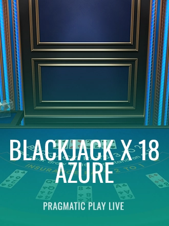 Blackjack X 18 - Azure live dealer table at Duel Casino