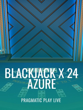 Blackjack X 24 - Azure live dealer table at Duel Casino