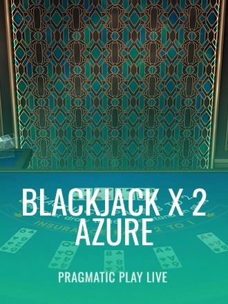 Blackjack X 2 - Azure live dealer table at Duel Casino