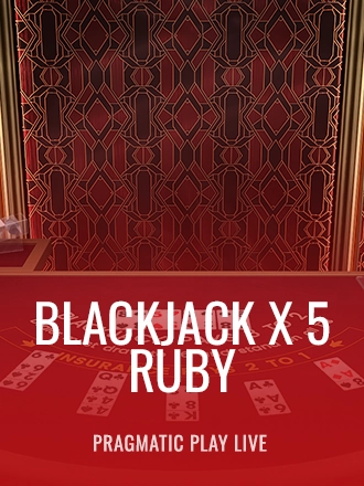 Blackjack X 5 - Ruby live dealer table at Duel Casino