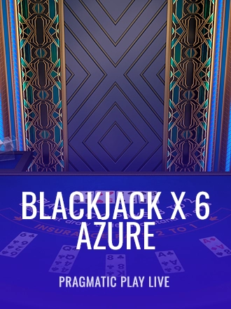 Blackjack X 6 - Azure live dealer table at Duel Casino