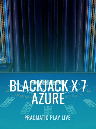 Blackjack X 7 - Azure live dealer table at Duel Casino