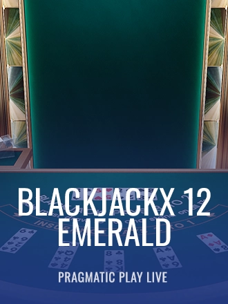 BlackjackX 12 - Emerald live dealer table at Duel Casino