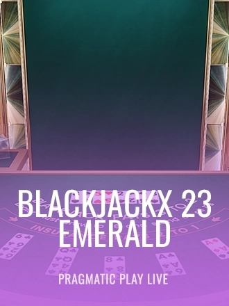 BlackjackX 23 - Emerald live dealer table at Duel Casino
