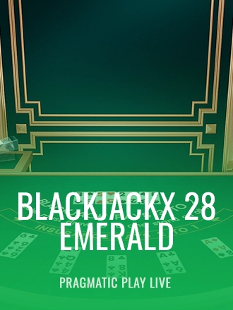 BlackjackX 28 - Emerald live dealer table at Duel Casino