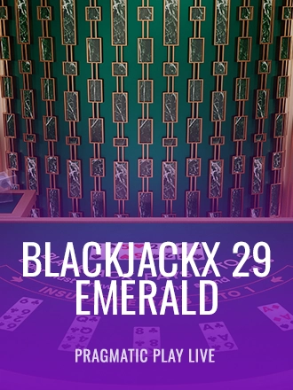 BlackjackX 29 - Emerald live dealer table at Duel Casino