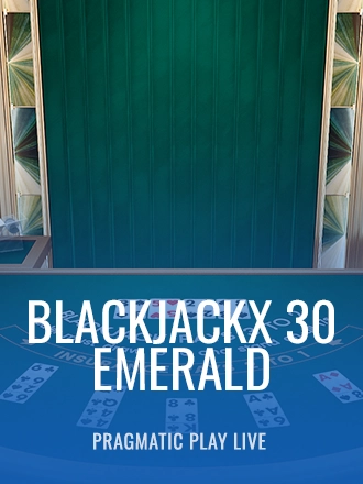 BlackjackX 30 - Emerald live dealer table at Duel Casino