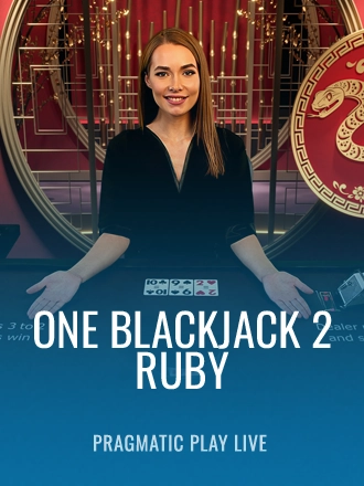 ONE Blackjack 2 - Ruby live dealer table at Duel Casino