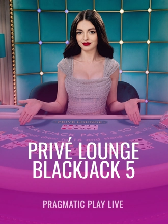 Privé Lounge Blackjack 5 live dealer table at Duel Casino