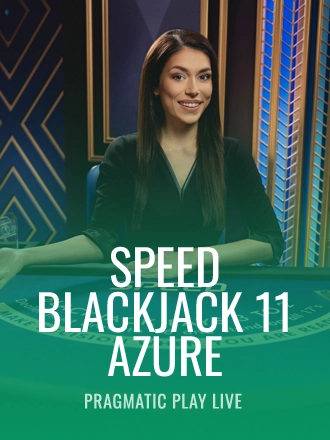 Speed Blackjack 11 - Azure live dealer table at Duel Casino