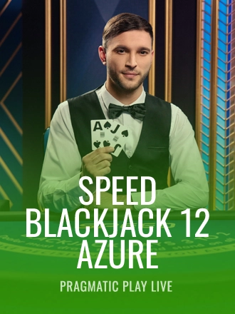 Speed Blackjack 12 - Azure live dealer table at Duel Casino