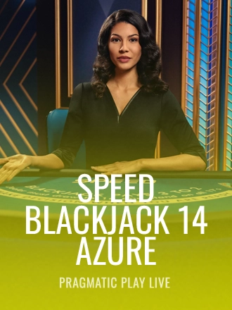 Speed Blackjack 14 - Azure live dealer table at Duel Casino