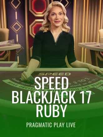 Speed Blackjack 17 - Ruby live dealer table at Duel Casino