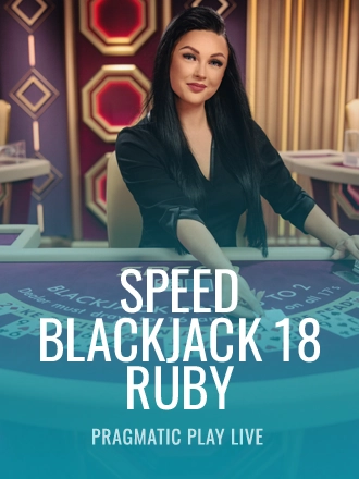Speed Blackjack 18 - Ruby live dealer table at Duel Casino