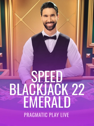 Speed Blackjack 22 - Emerald live dealer table at Duel Casino